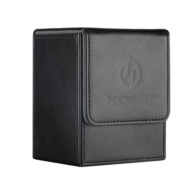 Leather Deck Box, Black