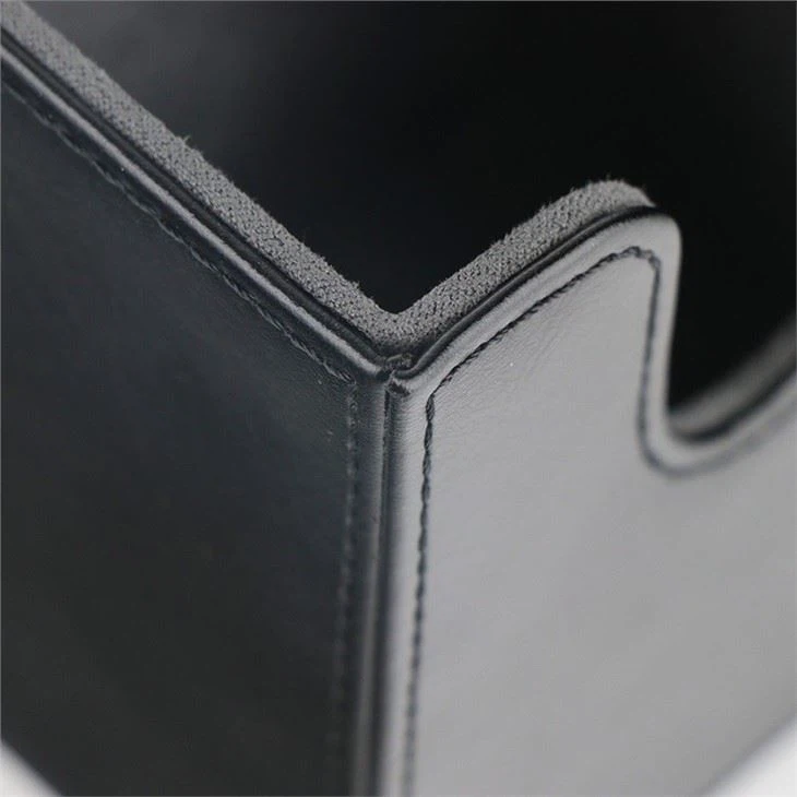 Leather Deck Box, Black