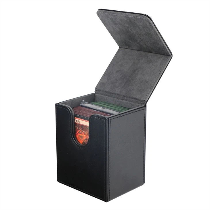 Leather Deck Box, Black