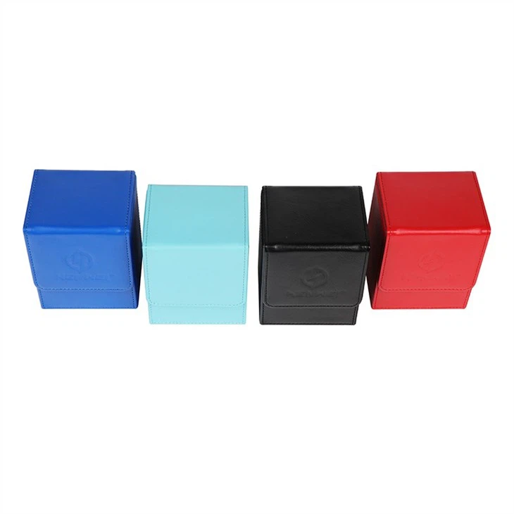 Leather Deck Box, Black