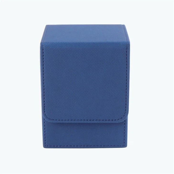 Leather Deck Box Blue