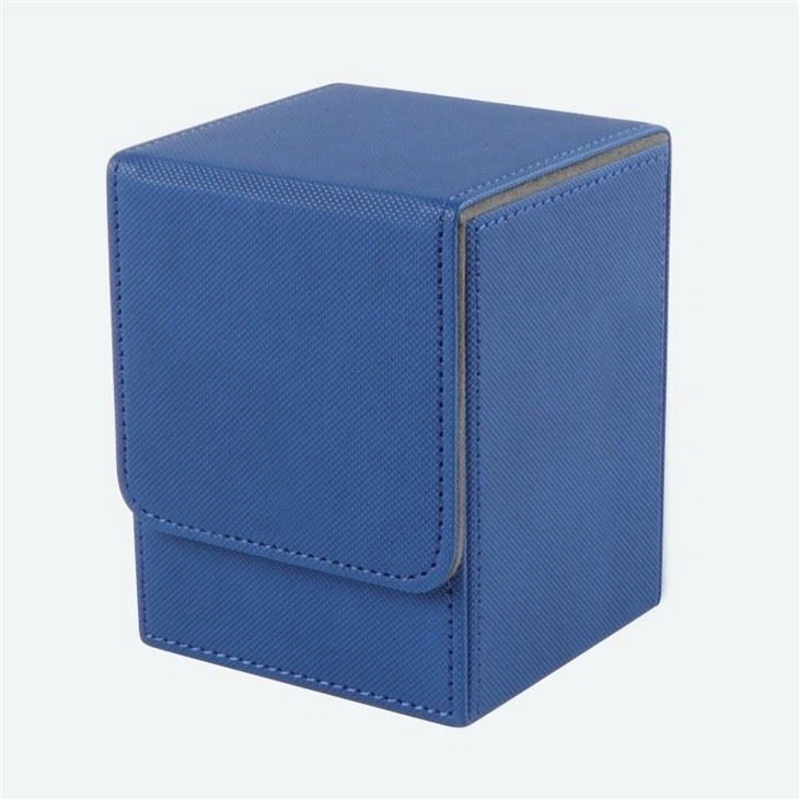 Leather Deck Box Blue