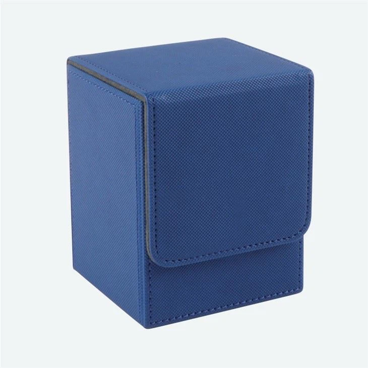 Leather Deck Box Blue