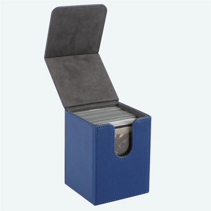 Leather Deck Box Blue