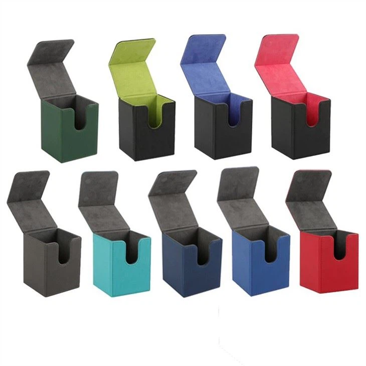 Leather Deck Box Blue